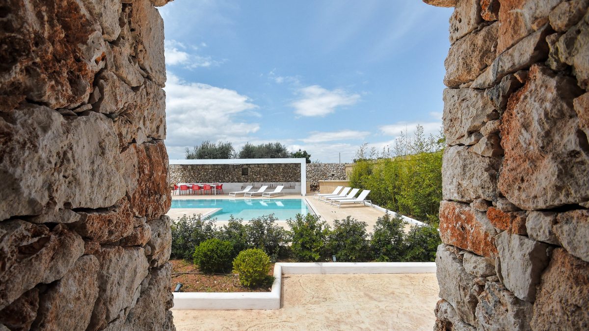 vista piscina Villa Arja