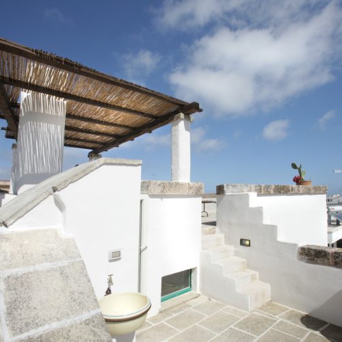 Terrazza con vista particolare "il campanile" a Gagliano del Capo